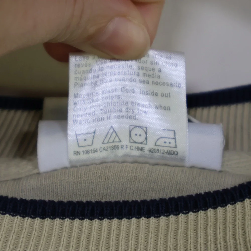 Vintage 90s MC Sport Golf Embroidered Crewneck Sweatshirt 2X Beige Oversized‎